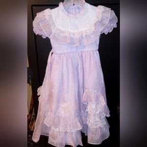 Vintage lavender little girl Easter dress